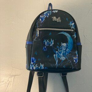 Hot Topic Fairies By Trick Blue Mini Backpack w/Front Zipper + Side Drop Pockets
